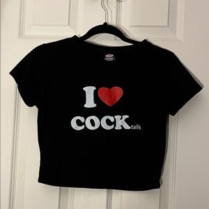 I Love Cocktails Crop Top